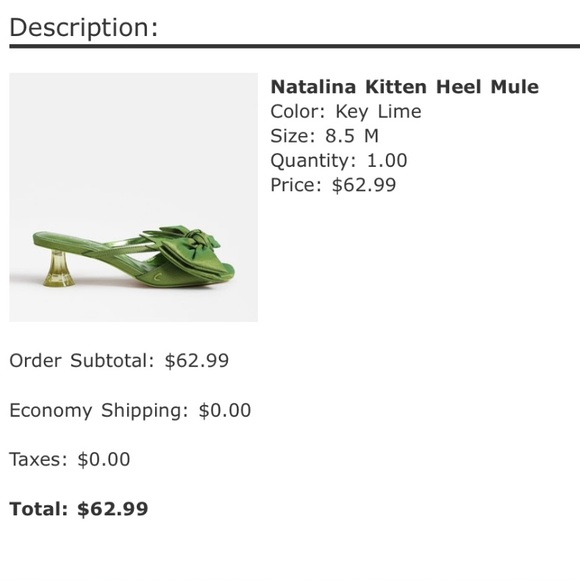 Circus NY Natalina Kitten Heel Mule - Picture 6 of 6